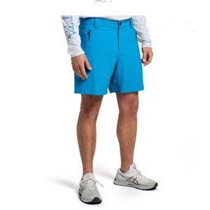 Beretta Men's Blue Addax Flex Polyester Blend Stretch Golf Shorts Size 3XL